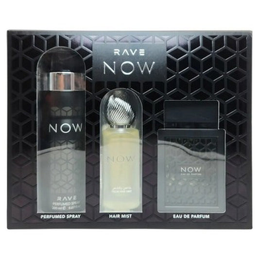 Rave Now by Lattafa 3pcs Gift Set for MEN