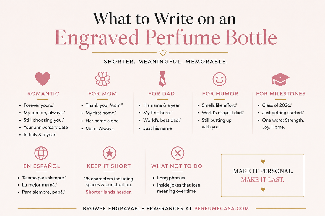 What to Write on an Engraved Perfume Bottle