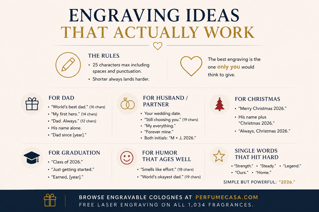 What to Engrave on a Cologne Bottle — 35 Message Ideas