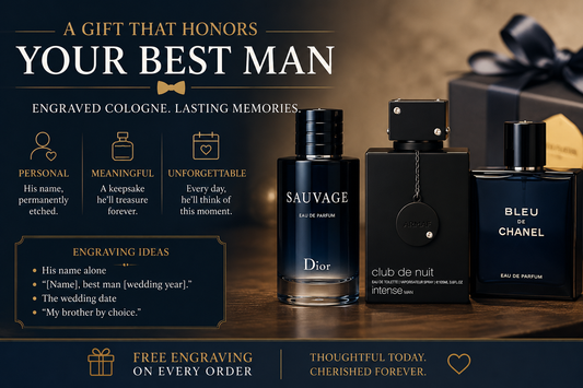 Engraved Cologne for Best Man Gift
