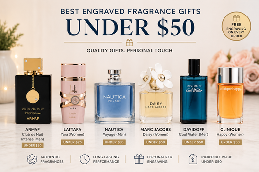 Best Engraved Fragrance Gift Under $50