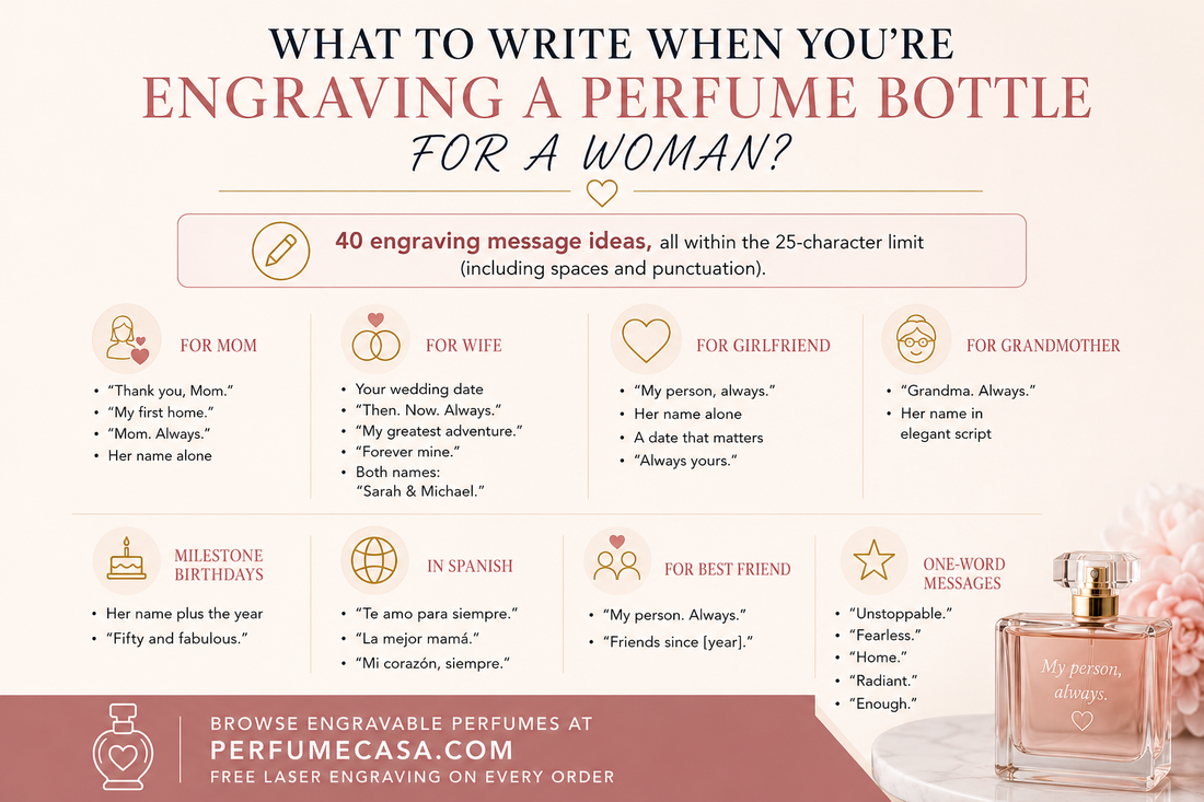 Engraving Ideas for Perfume Gifts — 40 Messages for Her