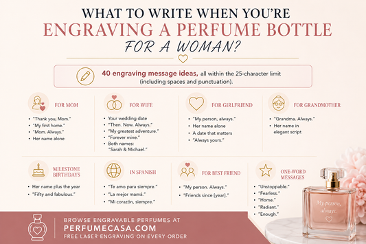 Engraving Ideas for Perfume Gifts — 40 Messages for Her
