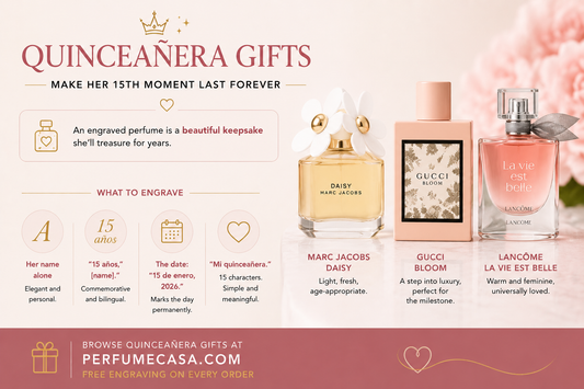 Engraved Perfume for Quinceañera — A Milestone Gift