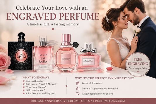Engraved Perfume for Wedding Anniversary