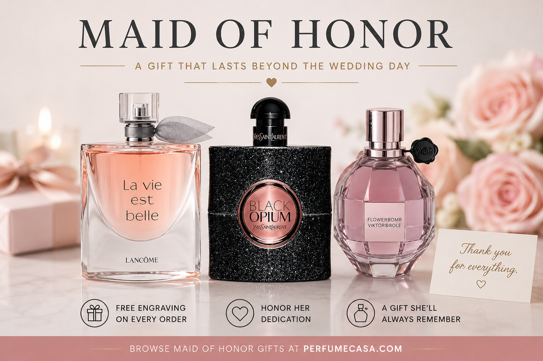 Engraved Perfume for Maid of Honor
