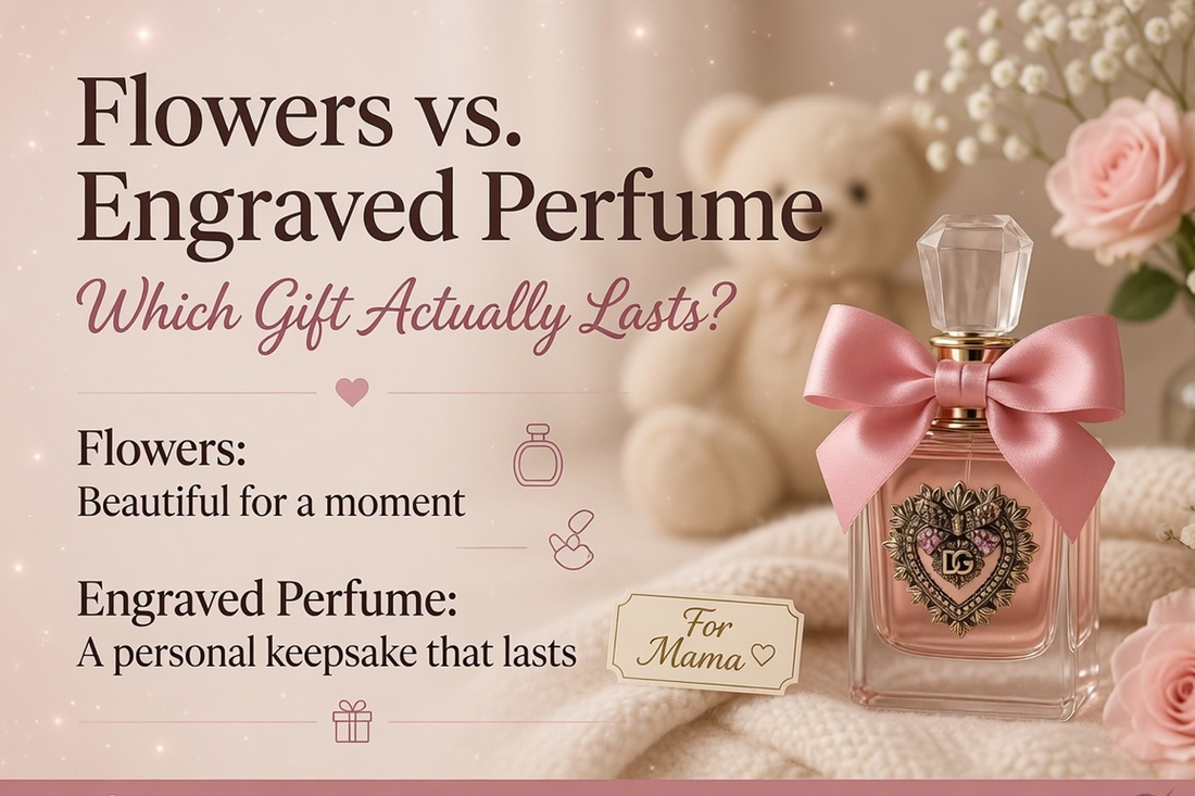 Engraved Perfume vs Flowers: Which Gift Lasts?