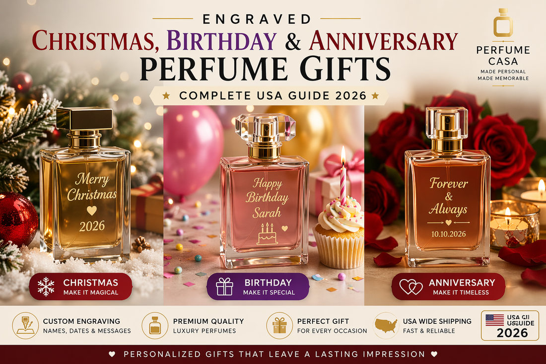 Engraved Christmas, Birthday and Anniversary Perfume Gifts — Complete USA Guide 2026