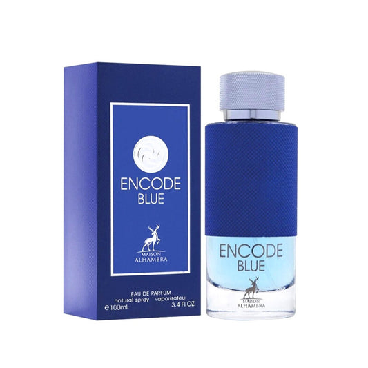 ENCODE BLUE By MAISON ALHAMBRA 3.3oz EDP Spray for MEN