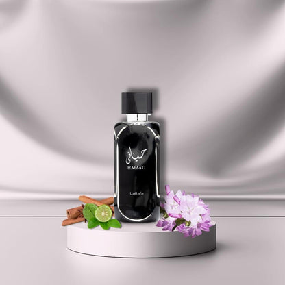 Hayaati by Lattafa 3.4 oz EDP Spray for MEN ( BLACK )