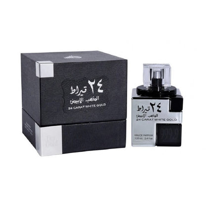 24 Carat White Gold by Lattafa 3.4oz EDP for MEN