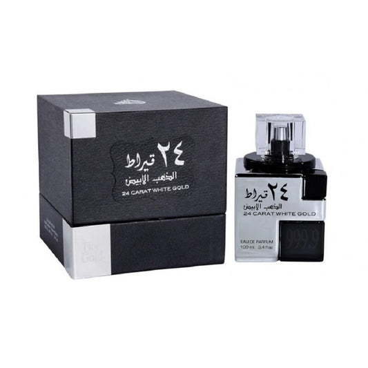 24 Carat White Gold by Lattafa 3.4oz EDP for MEN