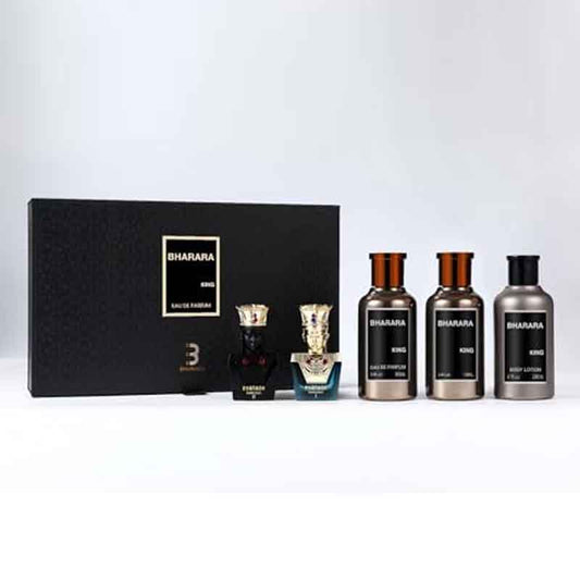 Bharara King 5 Pc Set (EDP + Lotion + Pharaoh Minis)