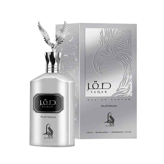 Saqar Platinum  By Al Absar 3.4oz EDP Spray for UNISEX