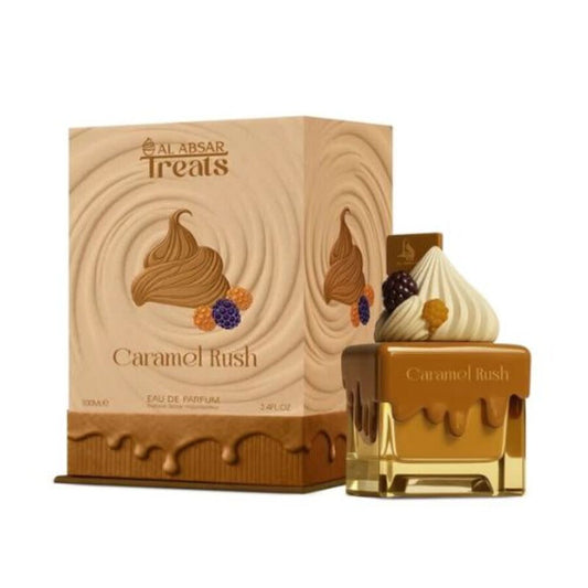 AL ABSAR CARAMEL RUSH 3.4oz EDP Spray for UNISEX